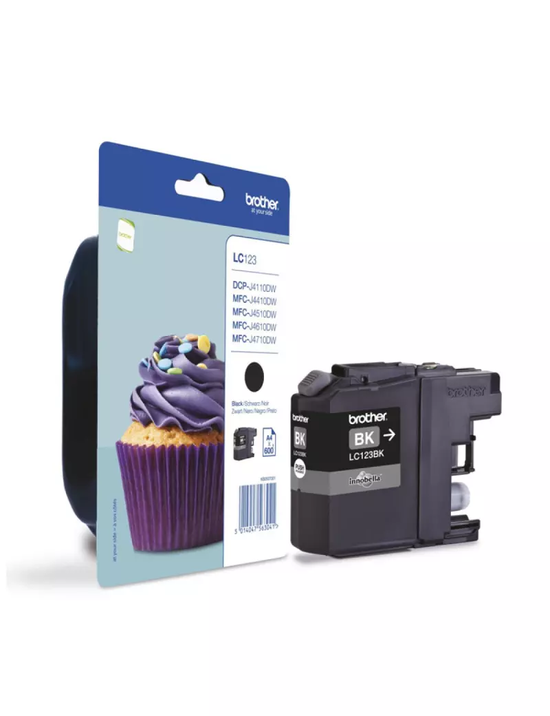 Cartuccia Originale Brother LC-123BK (Nero 600 pagine) Cartuccia Originale Brother LC-123BK (Nero 600 pagine)