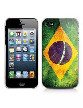 Cover Bandiera Brasile per iPhone 5 5S