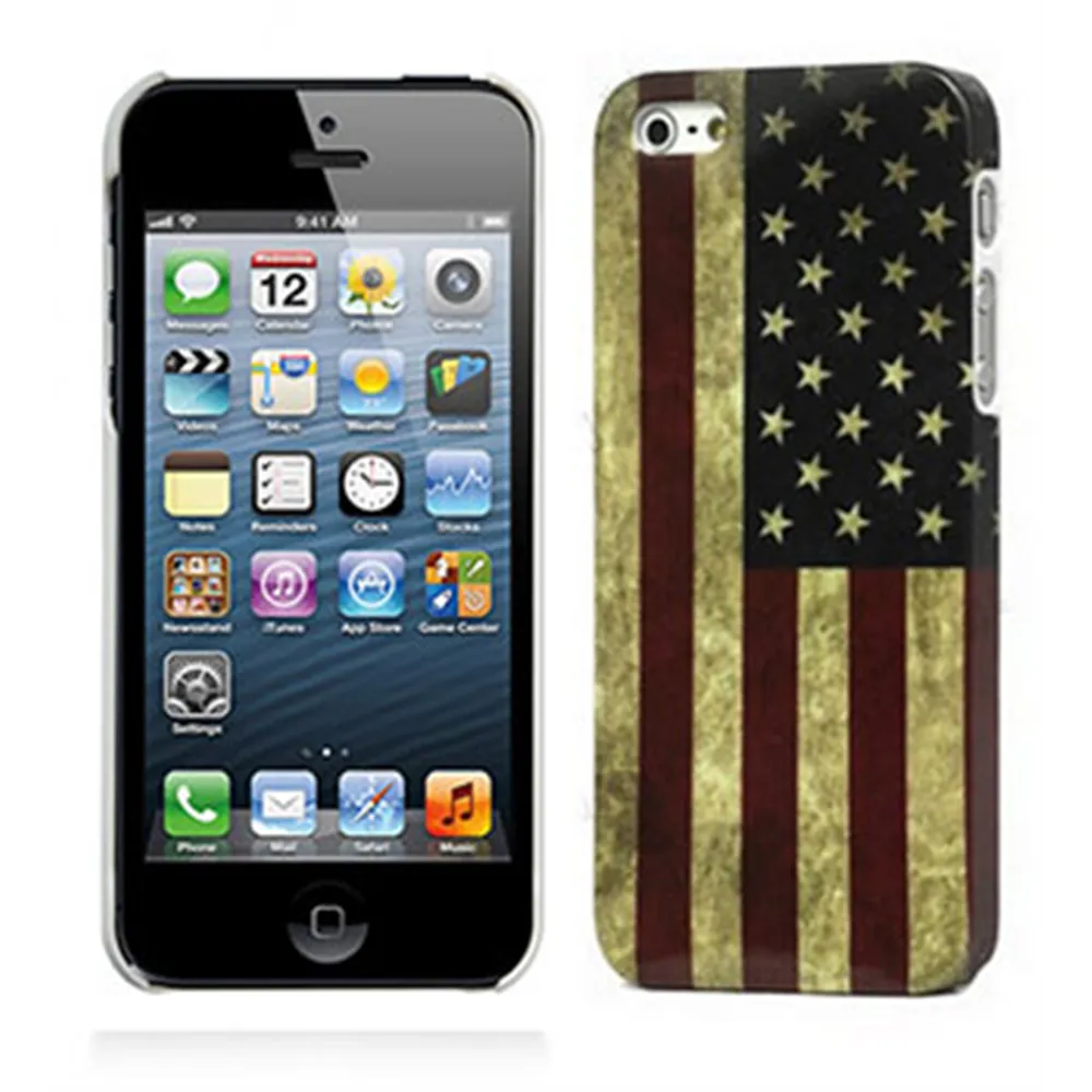 Cover Bandiera U.S.A. Used per iPhone 5 5S