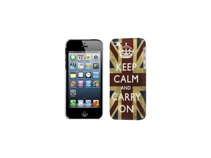 Cover Bandiera U.K. Keep Calm per iPhone 5 5S Cover Bandiera U.K. Keep Calm per iPhone 5 5S