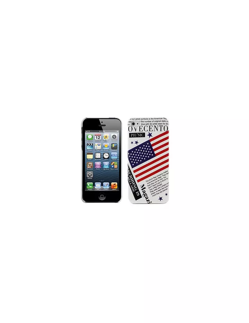 Cover Bandiera U.S.A. Stampa per iPhone 5 5S Cover Bandiera U.S.A. Stampa per iPhone 5 5S