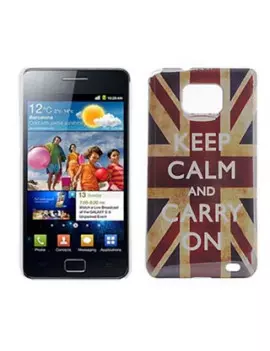 Cover Bandiera U.K. Keep Calm per Samsung Galaxy S2