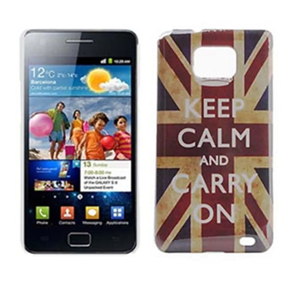 Cover Bandiera U.K. Keep Calm per Samsung Galaxy S2