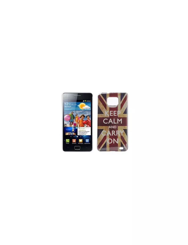 Cover Bandiera U.K. Keep Calm per Samsung Galaxy S2 Cover Bandiera U.K. Keep Calm per Samsung Galaxy S2