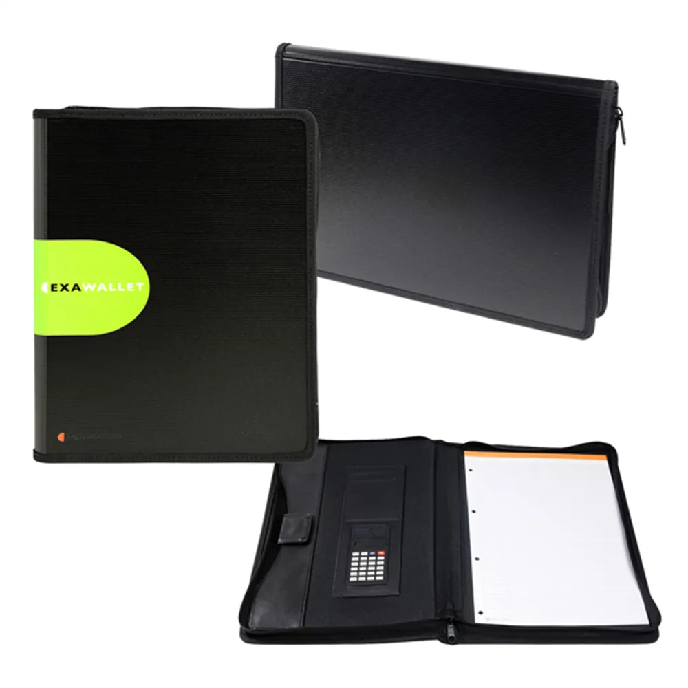 Portablocco Con Calcolatrice Exawallet Exacompta (Nero)