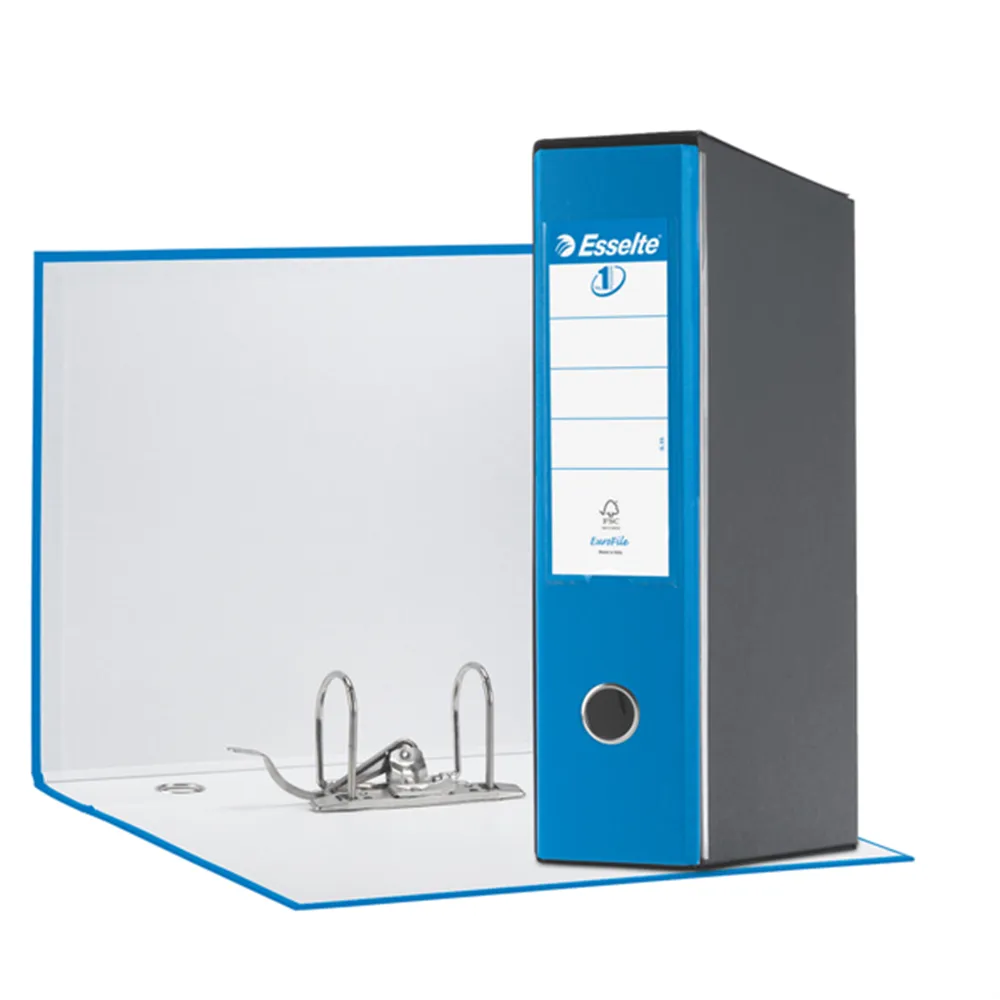 Registratore Eurofile Esselte - Protocollo - Dorso 8 - 23x33 cm - 390755910 (Blu Vivida)