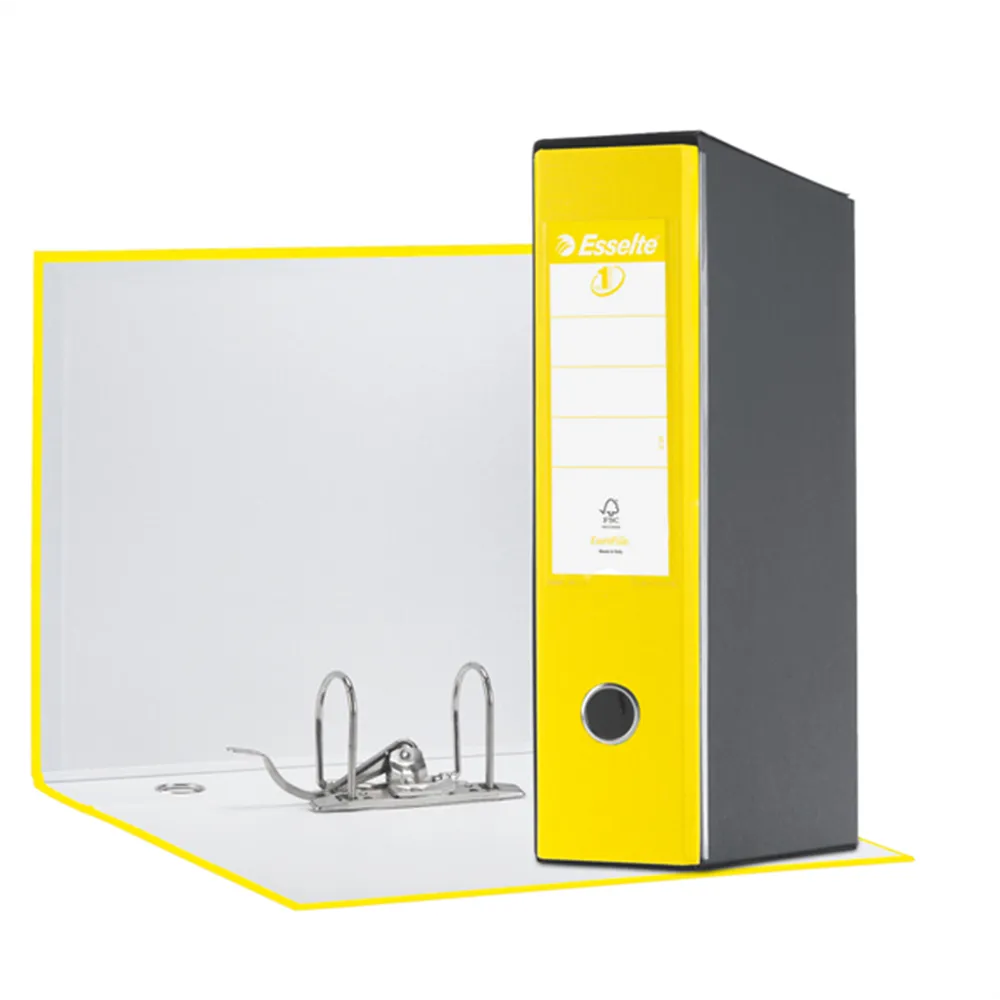 Registratore Eurofile Esselte - Protocollo - Dorso 8 - 23x33 cm - 390755930 (Giallo Vivida)
