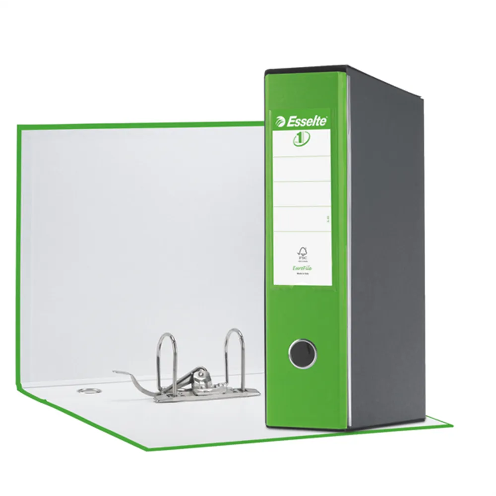 Registratore Eurofile Esselte - Protocollo - Dorso 8 - 23x33 cm - 390755940 (Verde Vivida)