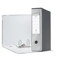 Registratore Eurofile Esselte - Protocollo - Dorso 8 - 23x33 cm - 390755970 (Grigio Metallizzato)