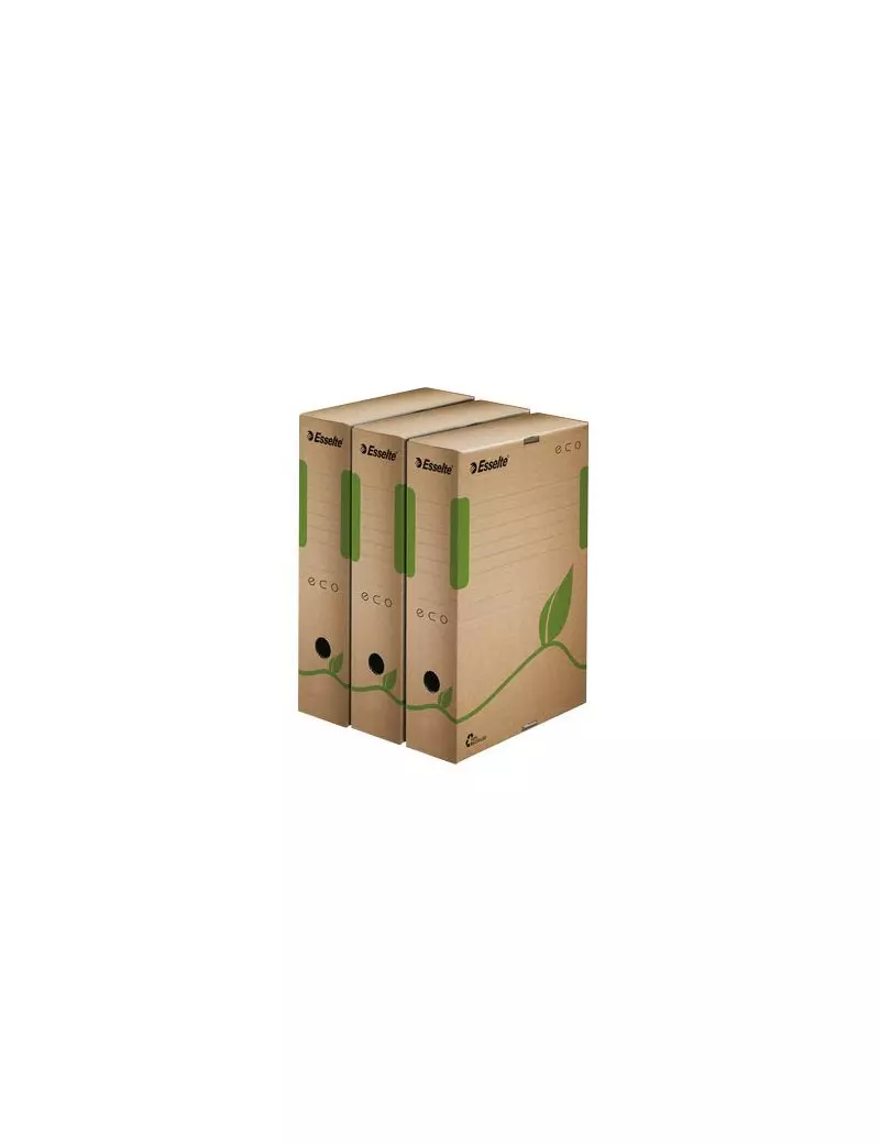 Scatola Archivio Box Eco Esselte - Dorso 8 - 23,3x32,7 cm (Avana Conf. 25)
