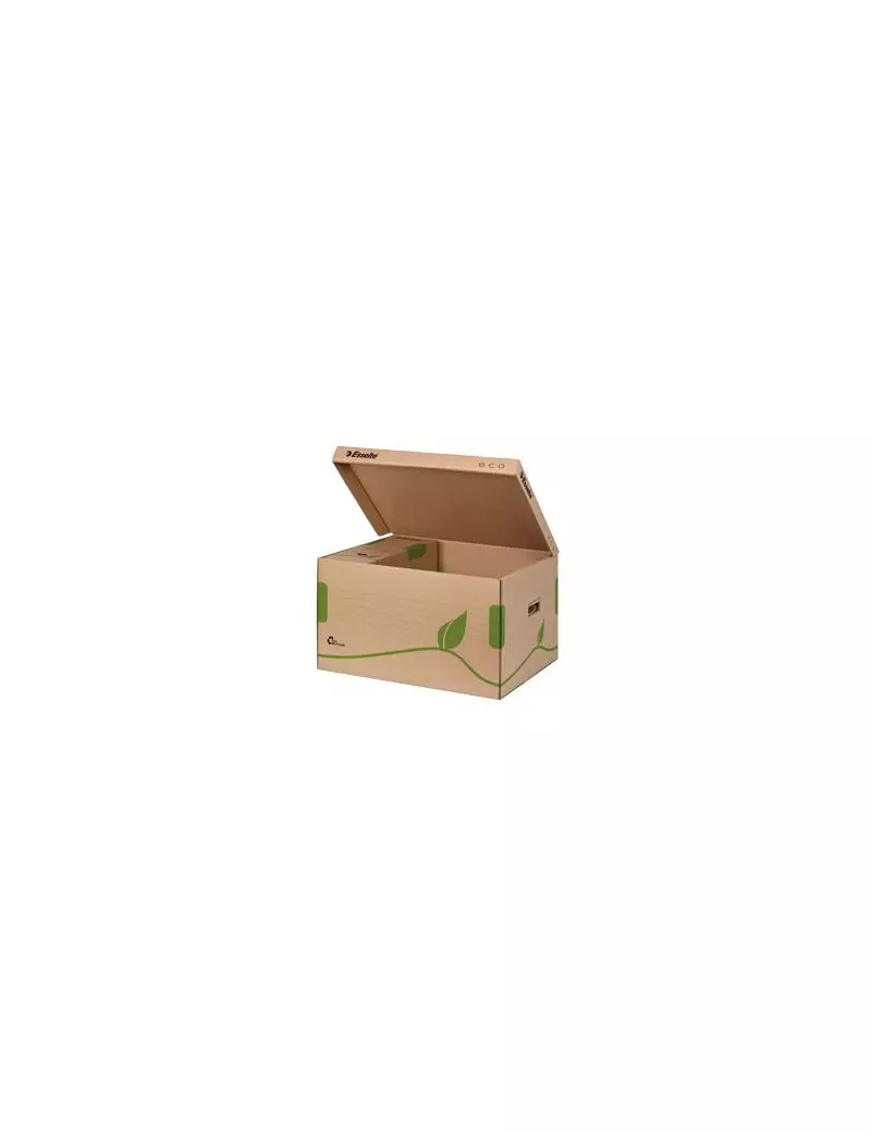 Scatola Archivio Box Eco Esselte - Dorso 34,5 - 24,2x43,9 cm (Avana Conf. 20)