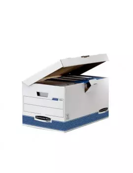 Sistema di Archiviazione System Fellowes - 36,5x55x30,4 cm (Bianco e Blu Conf. 10)