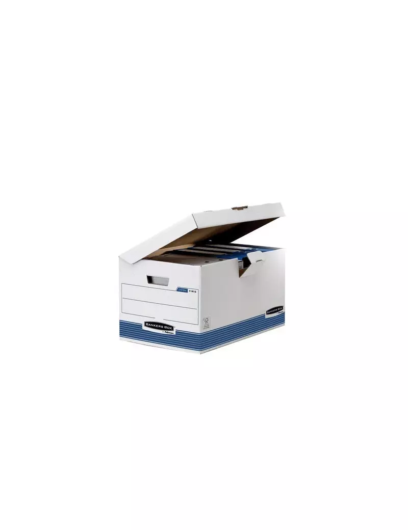 Sistema di Archiviazione System Fellowes - 36,5x55x30,4 cm (Bianco e Blu Conf. 10)