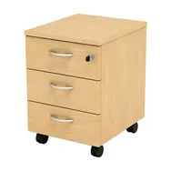 Cassettiera con Ruote Easy Artexport - 3 Cassetti - 42x52x60 cm - 60019_6 (Faggio)