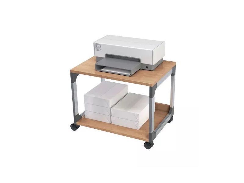 Carrello Portastampante Durable - 60x43,2x47,7 cm - 3710-124 (Argento e Faggio) Carrello Portastampante Durable - 60x43,2x47,7 cm - 3710-124 (Argento e Faggio)