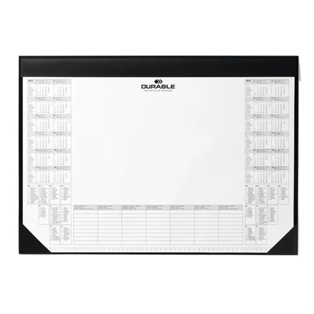 Sottomano con Blocco Appunti Durable - 59x42 cm - 7291-01 (Nero)
