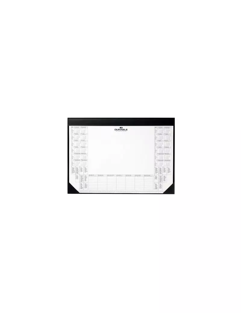 Sottomano con Blocco Appunti Durable - 59x42 cm - 7291-01 (Nero) Sottomano con Blocco Appunti Durable - 59x42 cm - 7291-01 (Nero)