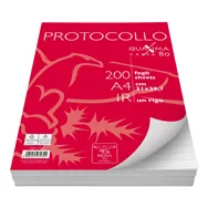 Fogli Protocollo Pigna - A4 - 1 Rigo senza Margini - 80 g - 02156211R (Conf. 200)