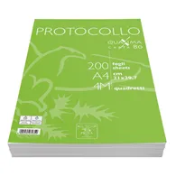 Fogli Protocollo Pigna - Quadretti 4 mm senza Margini - 80 g - 02156214M (Conf. 200)