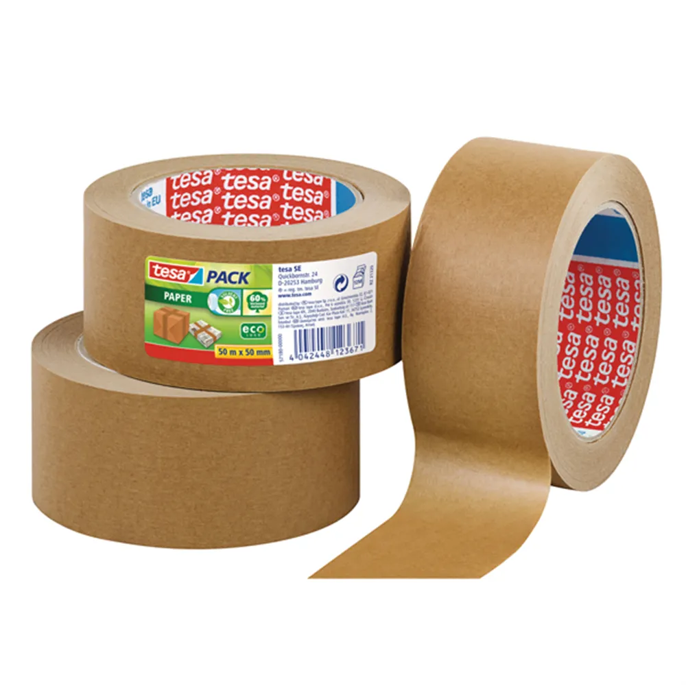 Nastro Adesivo in Carta TesaPack Paper EcoLogo Tesa - 50 mm x 50 m - 57180-00000-02 (Avana Conf. 6) Nastro Adesivo in Carta TesaPack Paper EcoLogo Tesa - 50 mm x 50 m - 57180-00000-02 (Avana Conf. 6)