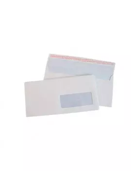 Buste Commerciali per Stampa Laser Pigna - con Finestra e Strip - 11x23 cm - 90 g - 0220921 (Bianco Conf. 500)