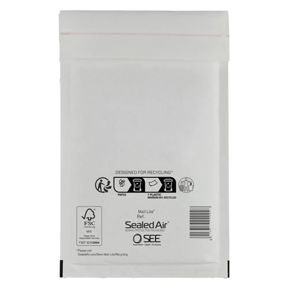 Busta Imbottita a Bolle d'Aria Sealed Air - 24x33 cm - 100405584 (Bianco Conf. 10)