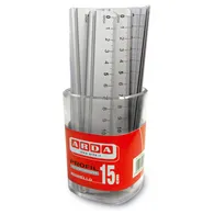 Barattolo Righelli in Alluminio Arda - 15 cm - 17915BAR (Alluminio Anodizzato Conf. 15)