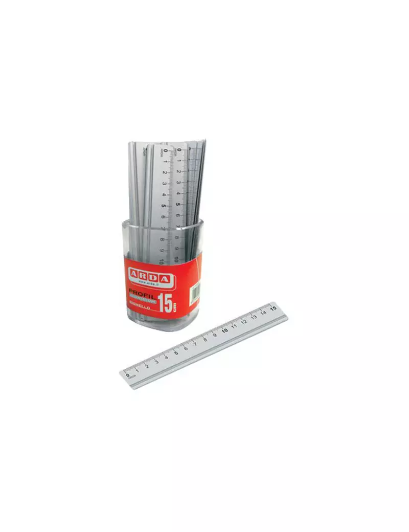 Barattolo Righelli in Alluminio Arda - 15 cm - 17915BAR (Alluminio Anodizzato Conf. 15) Barattolo Righelli in Alluminio Arda - 15 cm - 17915BAR (Alluminio Anodizzato Conf. 15)