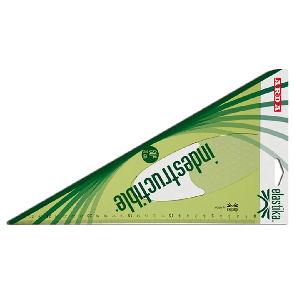 Squadra Linea Elastika Arda - 60° - 30 cm - EL6030 (Verde Trasparente)