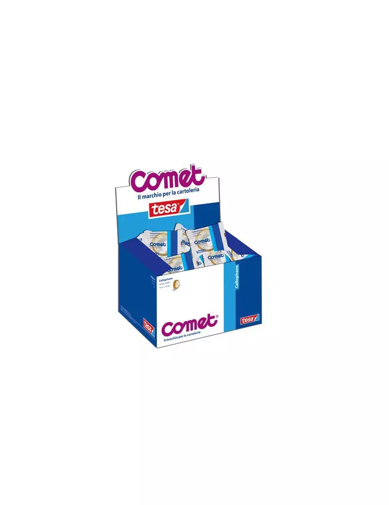 Nastro Adesivo Comet - 15 mm x 10 m - 64160-00027-01 (Trasparente Conf. 50) Nastro Adesivo Comet - 15 mm x 10 m - 64160-00027-01 (Trasparente Conf. 50)