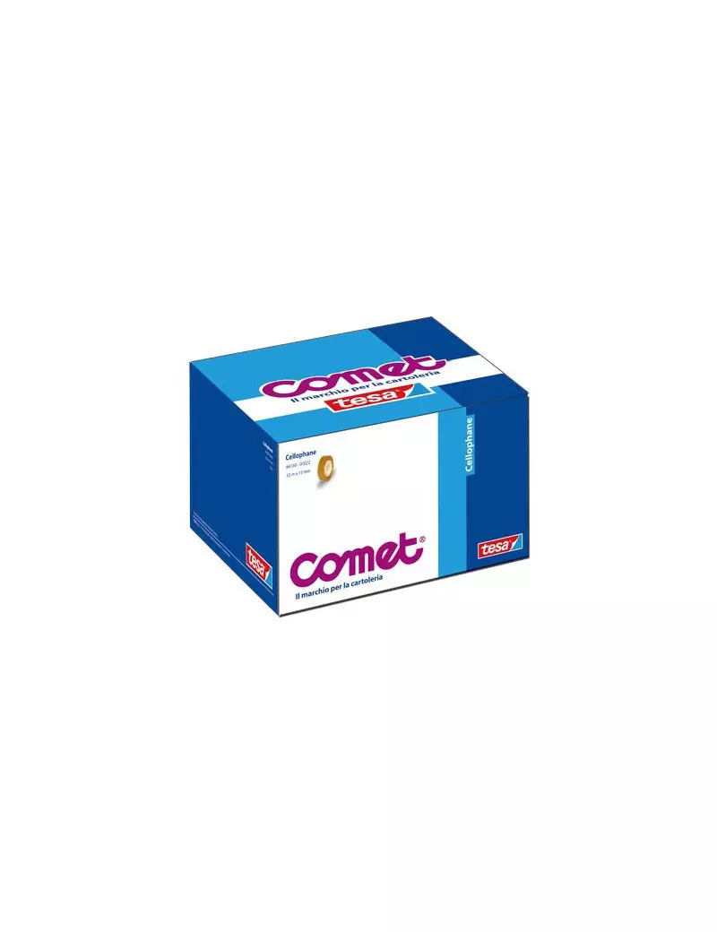 Cellophane Comet - Confezione a Caramella - 15 mm x 33 m - 64160-00022-02 (Trasparente Conf. 30) Cellophane Comet - Confezione a Caramella - 15 mm x 33 m - 64160-00022-02 (Trasparente Conf. 30)