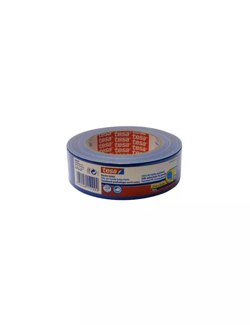Nastro Telato Colorato Tesa - 38 mm x 25 m - 56359-00002-00 (Blu) Nastro Telato Colorato Tesa - 38 mm x 25 m - 56359-00002-00 (Blu)