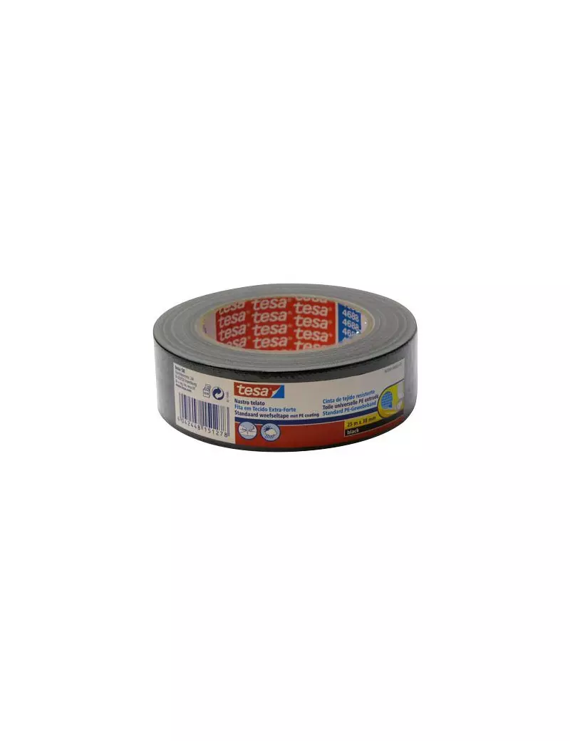Nastro Telato Colorato Tesa - 38 mm x 25 m - 56359-00000-00 (Nero) Nastro Telato Colorato Tesa - 38 mm x 25 m - 56359-00000-00 (Nero)