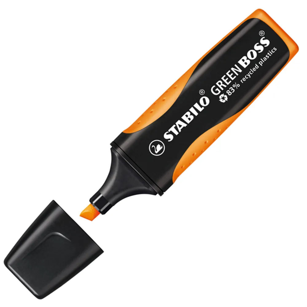 Evidenziatore Green Boss Stabilo - 6070/54 (Arancione Conf. 10)