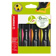 Evidenziatore Green Boss Stabilo - 6070/4 (Assortiti Conf. 4)