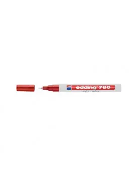 Marcatore Permanente 780 Edding - Punta Tonda - 0,8 mm - 4-780-9-002 (Rosso)