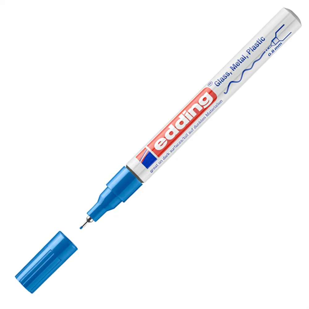 Marcatore Permanente 780 Edding - Punta Tonda - 0,8 mm - 4-780-9-003 (Blu)