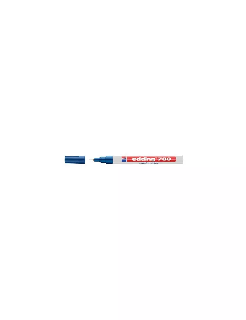 Marcatore Permanente 780 Edding - Punta Tonda - 0,8 mm - 4-780-9-003 (Blu)