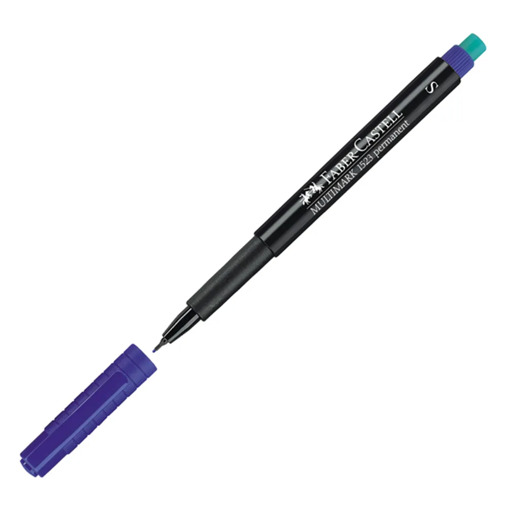 Marcatore Permanente Multimark Faber Castell - 0,4 mm - 152351 (Blu Conf. 10)