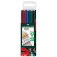 Marcatore Permanente Multimark Faber Castell - 0,4 mm - 152304 (Assortiti Conf. 4)