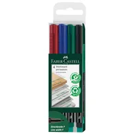 Marcatore Permanente Multimark Faber Castell - 0,6 mm - 151304 (Assortiti Conf. 4)