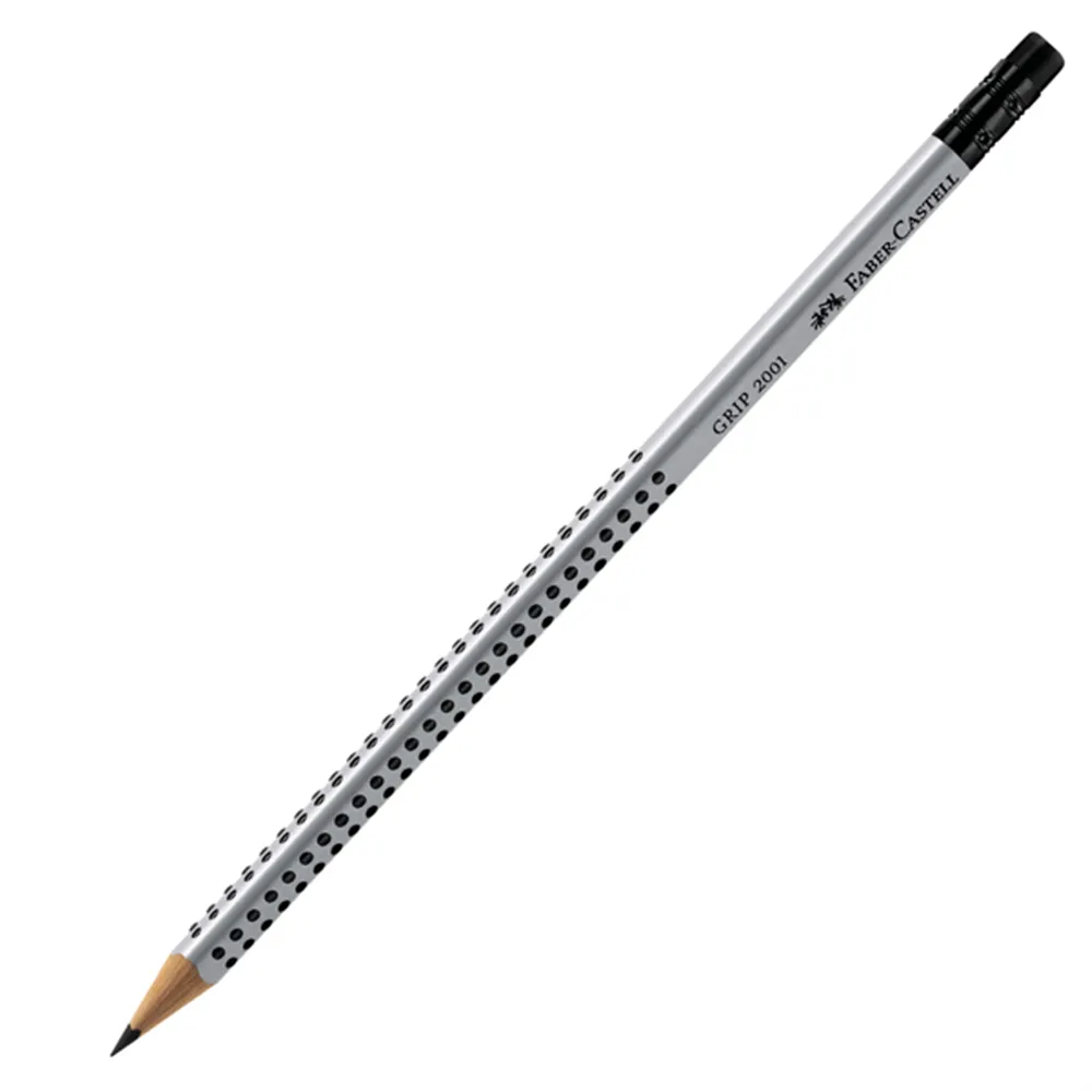 Matita Grip 2001 Faber Castell - Con Gommino - HB - 1172HB (Conf. 12)