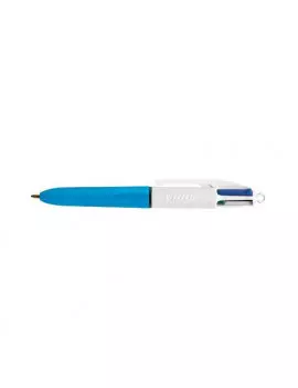 Penna a Sfera a Scatto 4 Colours Bic - 1 mm - 895958 (Blu Nero Rosso e Verde)