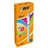 Penna a Sfera a Scatto 4 Colours Bic - 1 mm - 887777 (Blu Nero Rosso e Verde)