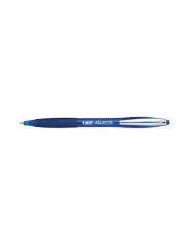 Penna a Sfera a Scatto Atlantis 10 Metal Clip Bic 1 Blu 70330182813