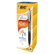 Penna a Sfera a Scatto Atlantis 1.0 Metal Clip Bic - 1 mm - 902133 (Nero Conf. 12)