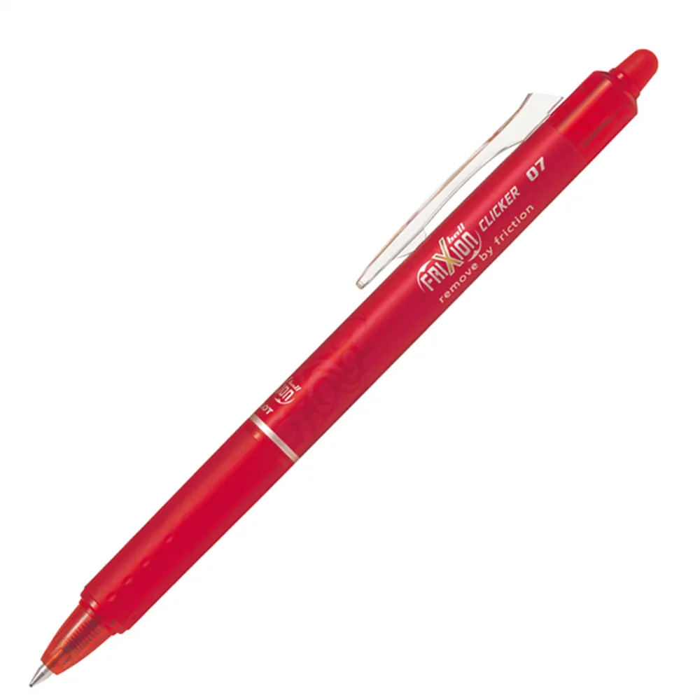 Penna a Sfera a Scatto Frixion Clicker Pilot - 0,7 mm - 006792 (Rosso)