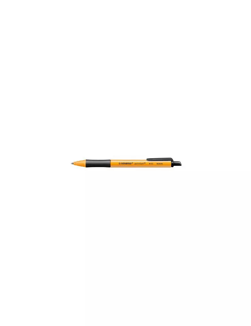 Penna a Sfera a Scatto Pointball Stabilo - 1,2 mm - 6030/46 (Nero Conf. 10)