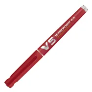 Penna Roller V5 Refillable Pilot - 0,5 mm - 040327 (Rosso)