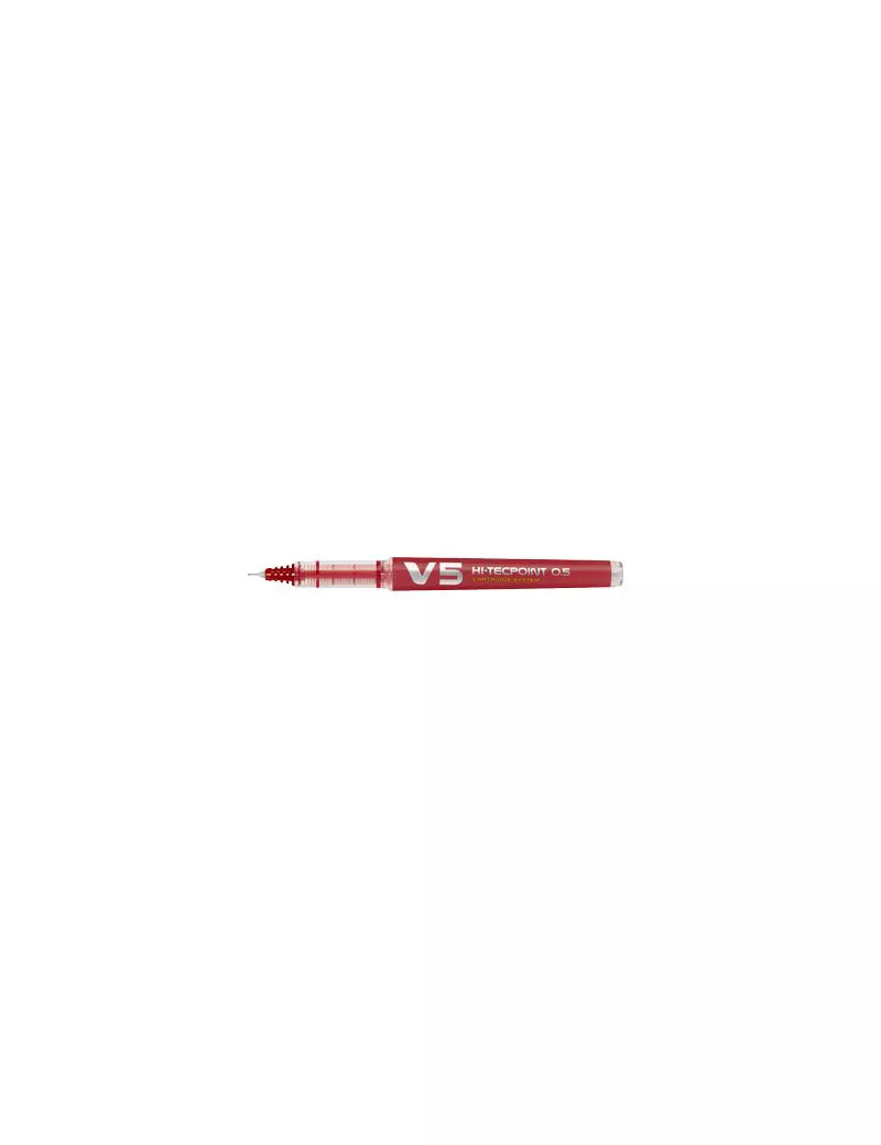 Penna Roller V5 Refillable Pilot - 0,5 mm - 040327 (Rosso)